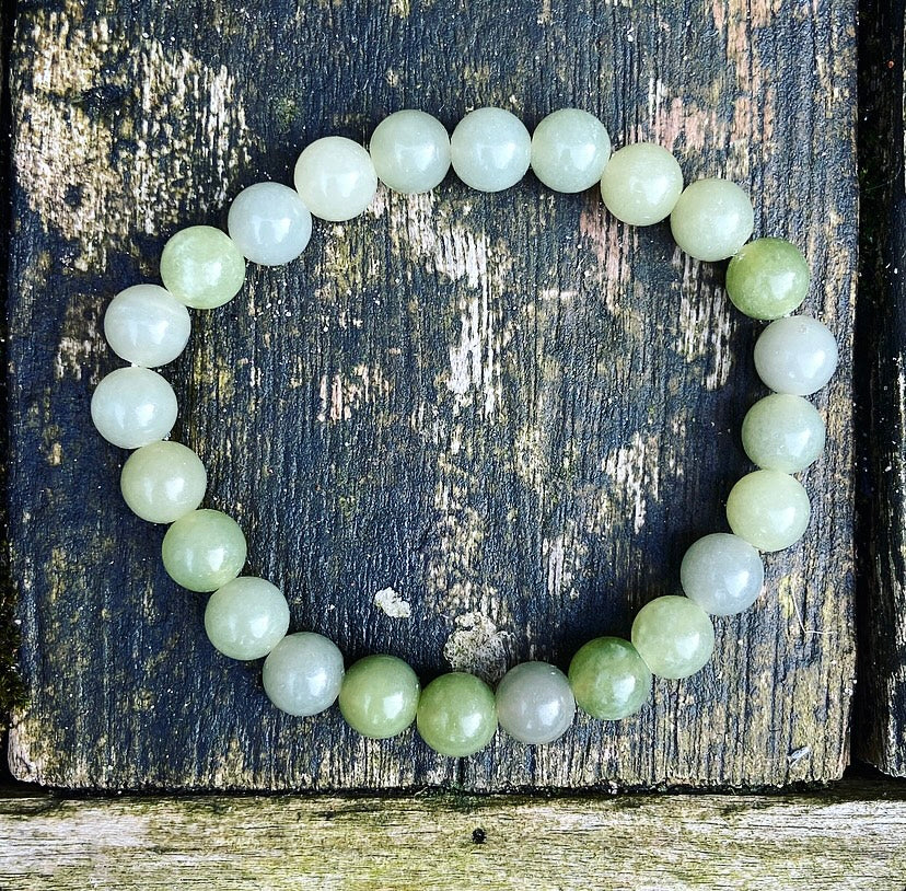Groene Jade Armband "Geluk"