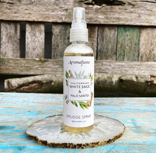 White Sage & Palo Santo Smudge Spray for House Cleaning