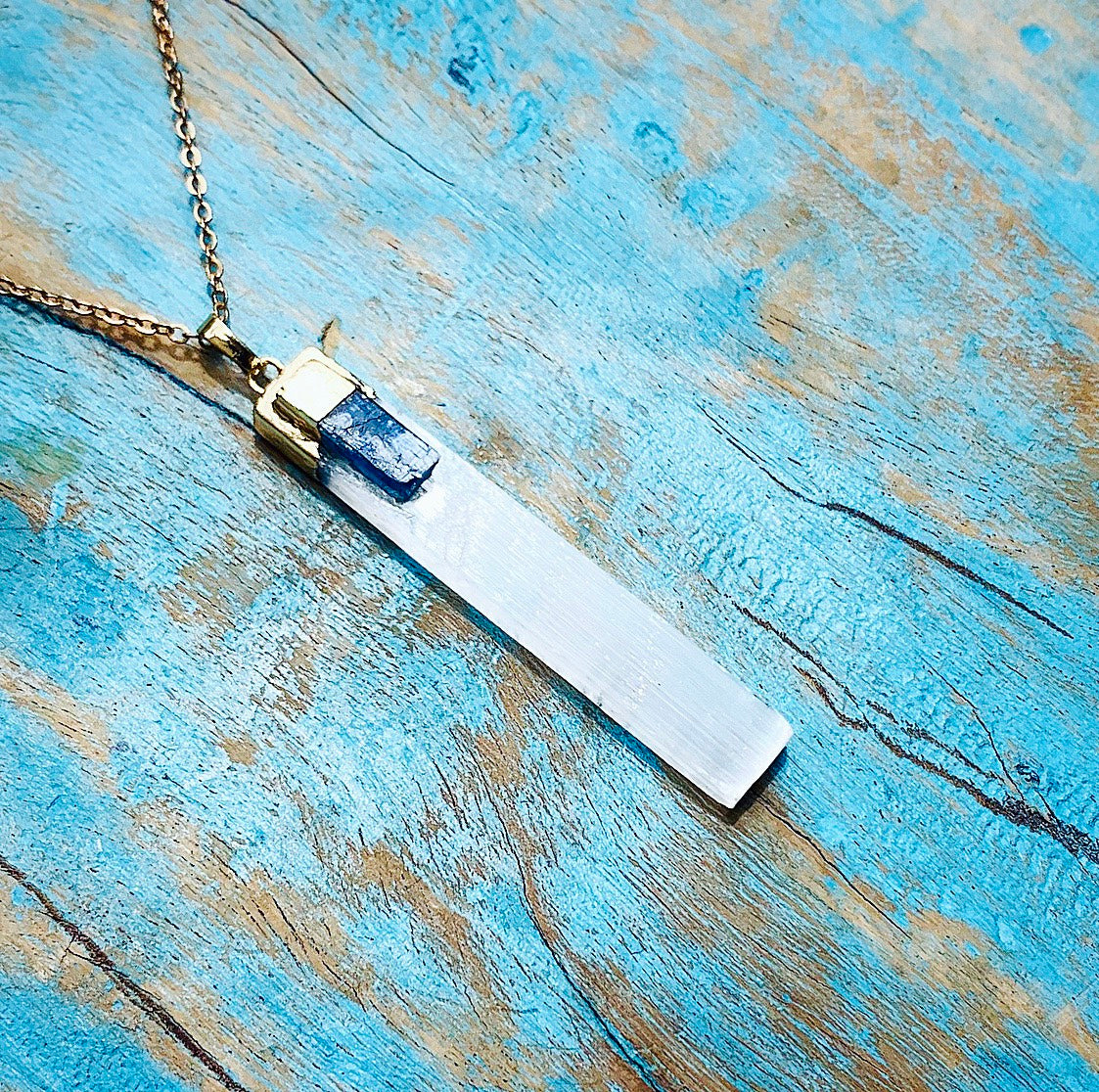 Seleniet & Kyaniet hanger "PURE ENERGY"