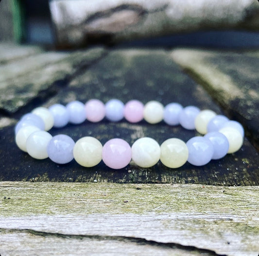 Morganite bracelet "Carpe Diem: Seize the day"