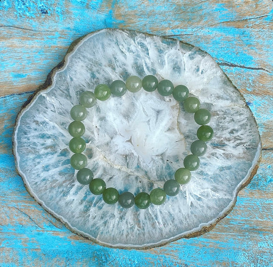 Groene Jade Armband "Geluk"