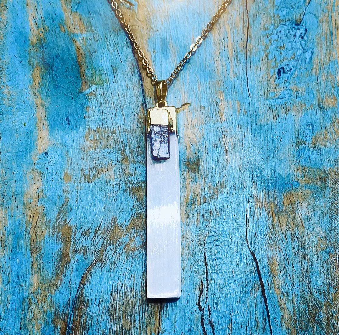 Seleniet & Kyaniet hanger "PURE ENERGY"