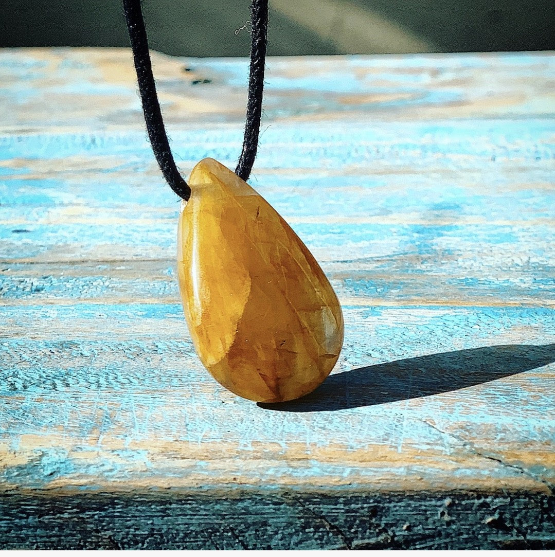 Hanger Limoniet Kwarts "Golden Healer"