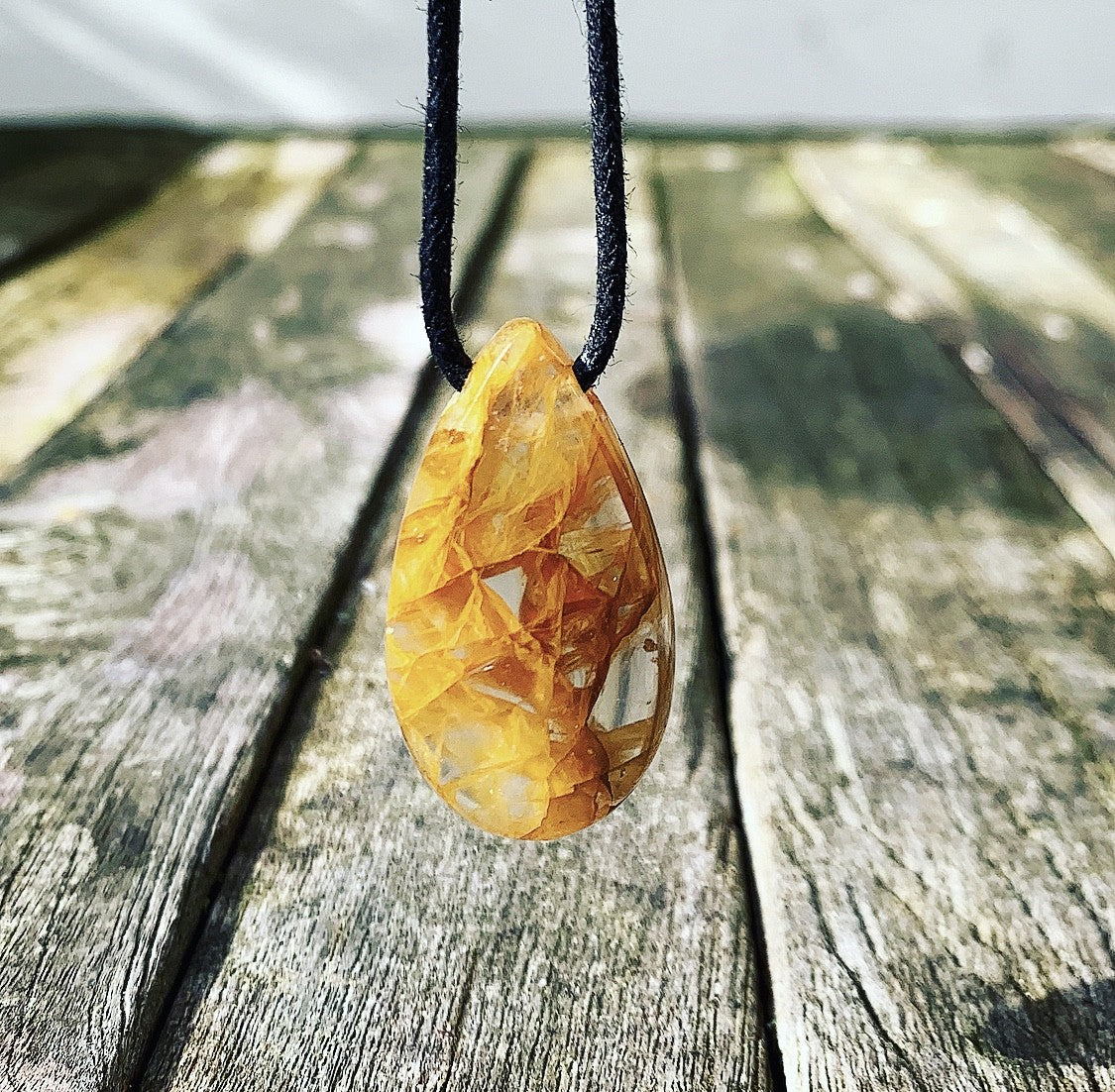 Hanger Limoniet Kwarts "Golden Healer"