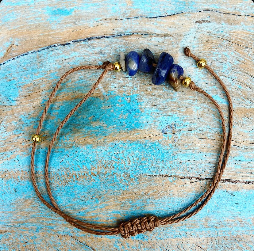 Lapis Lazuli bracelet "Dare and do"