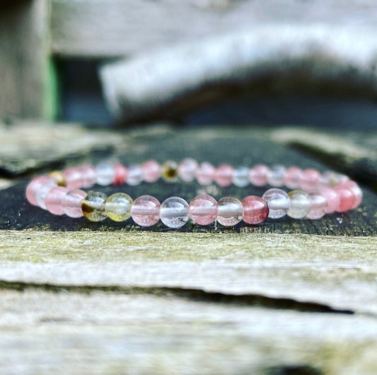 Wassermelonenquarz-Armband „Heilende Emotionen“