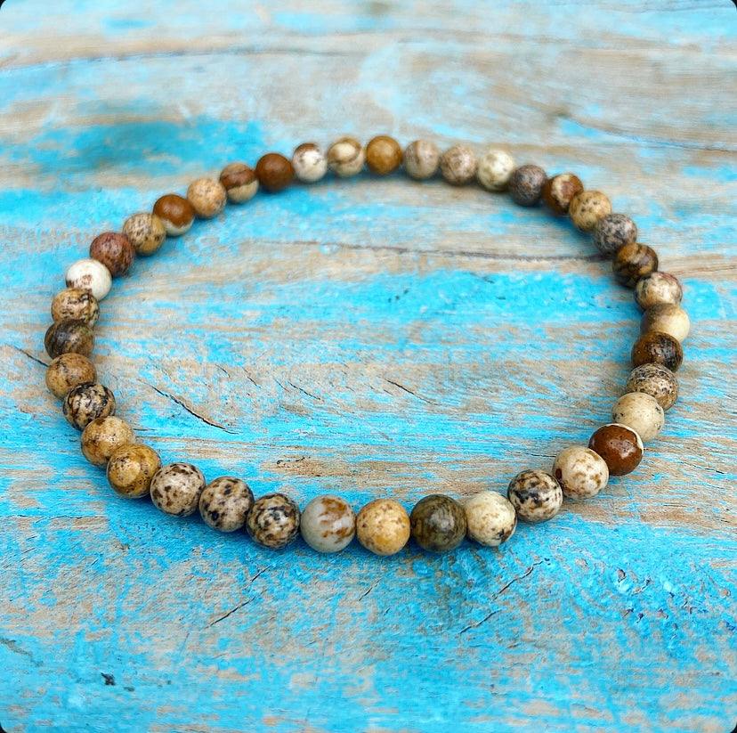 Landschapsjaspis armbandje "Je doelen waarmaken"