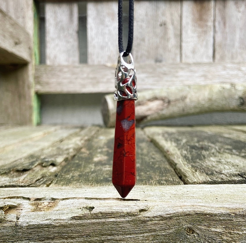 Energy Point Pendant Jasper "Grounding"