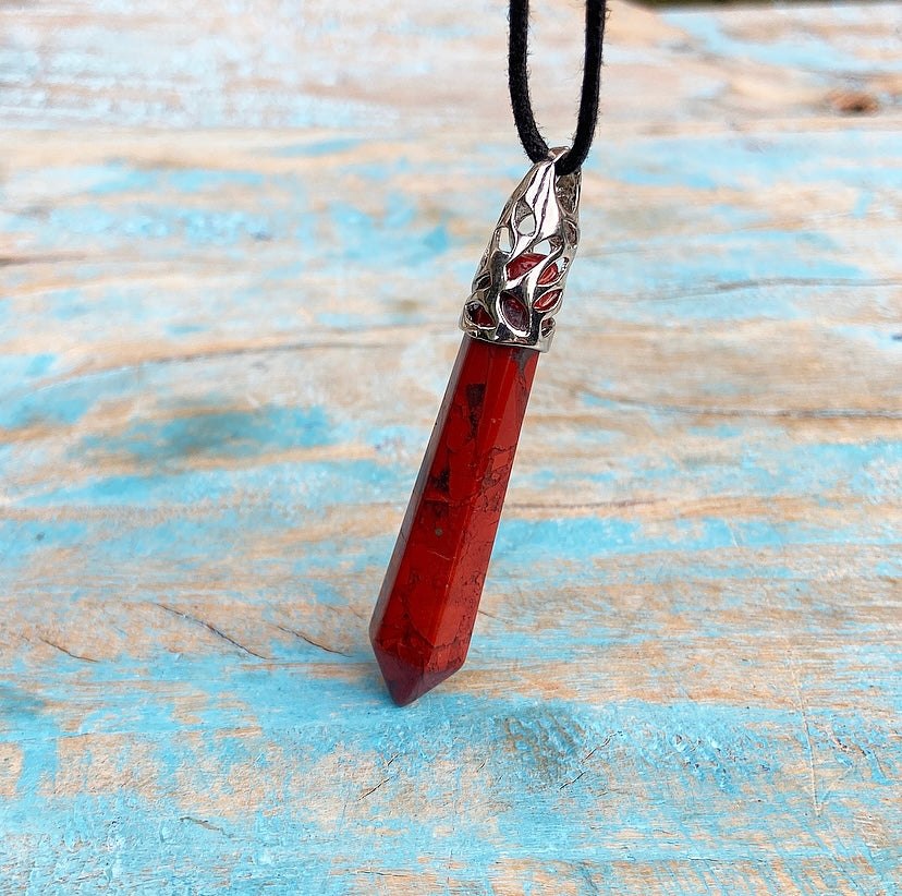 Energy Point Pendant Jasper "Grounding"