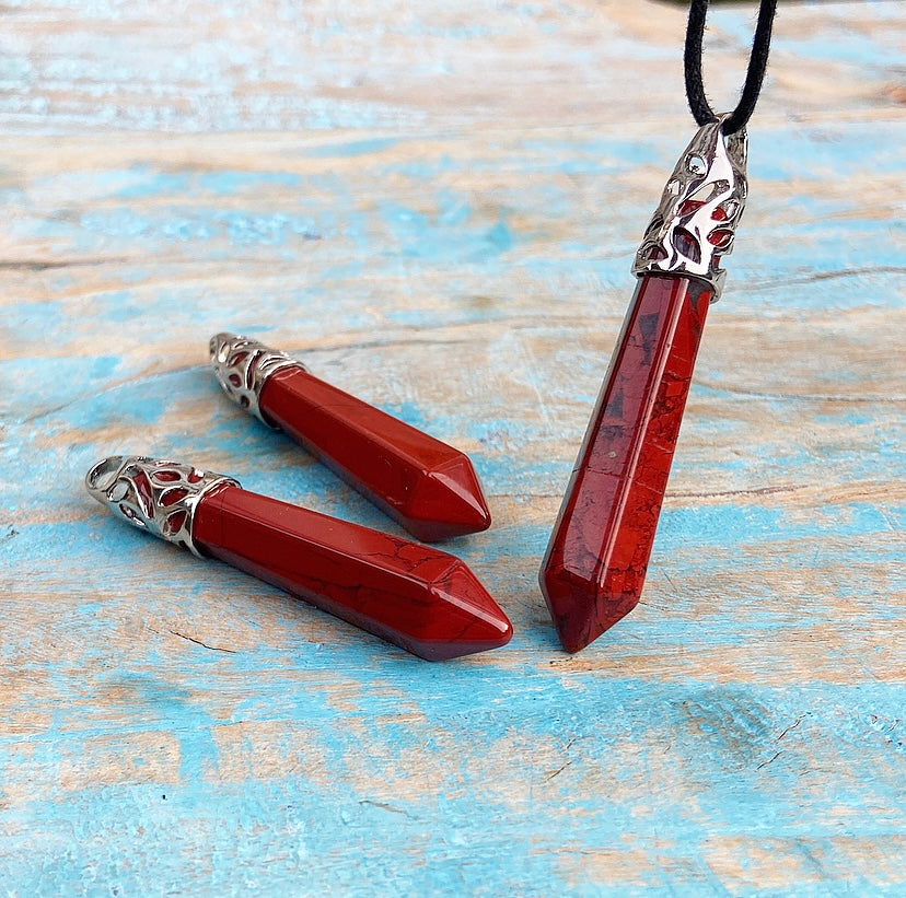 Energy Point Pendant Jasper "Grounding"