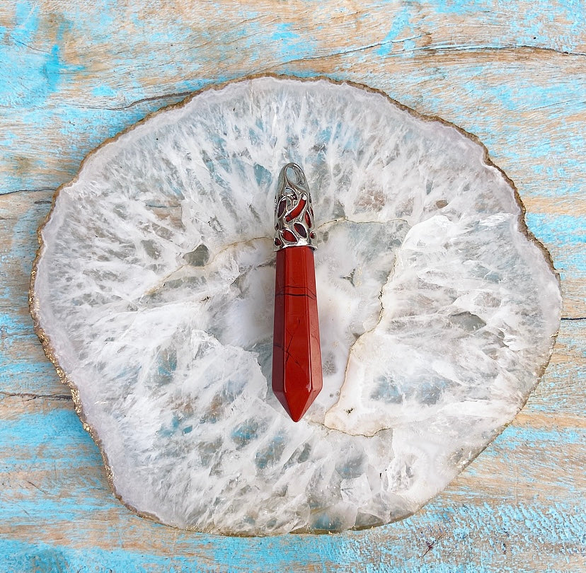 Energy Point Pendant Jasper "Grounding"