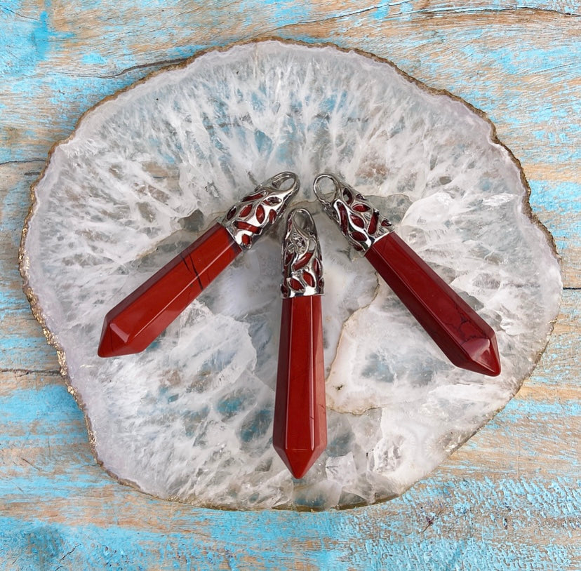 Energy Point Pendant Jasper "Grounding"