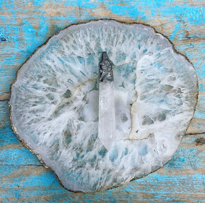 Energiepunkt-Anhänger Bergkristall „Energie & Bewusstsein“