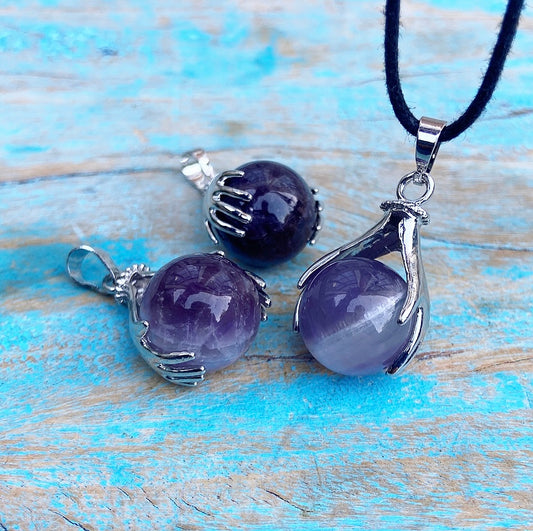Healing Hands hanger Amethist "Intuïtie"
