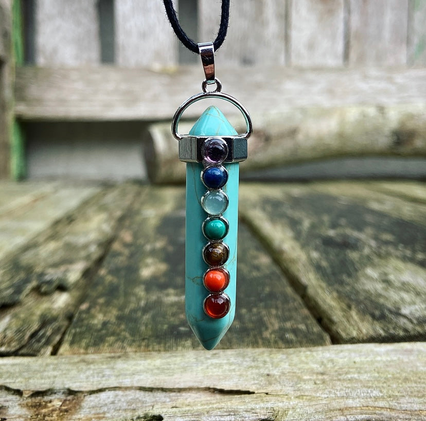 Turqueniet Chakra Hanger "Spirituele Ontwikkeling"