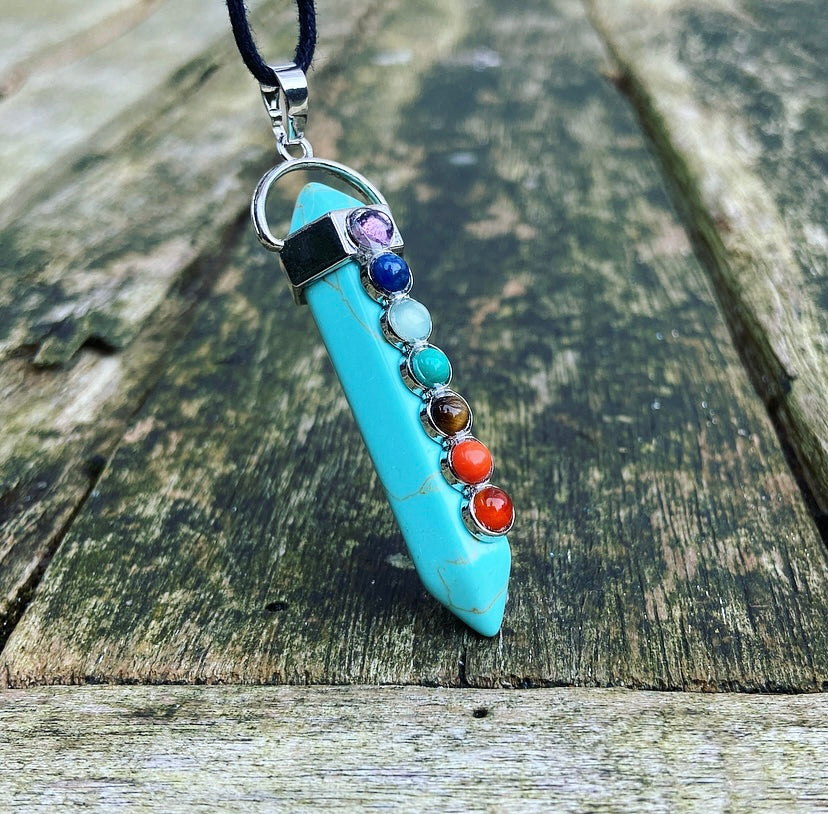 Turqueniet Chakra Hanger "Spirituele Ontwikkeling"