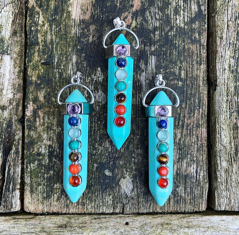 Turqueniet Chakra Hanger "Spirituele Ontwikkeling"