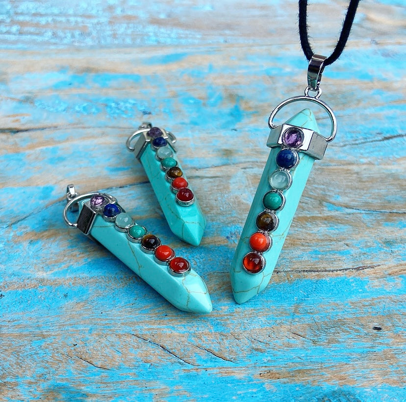 Turqueniet Chakra Hanger "Spirituele Ontwikkeling"