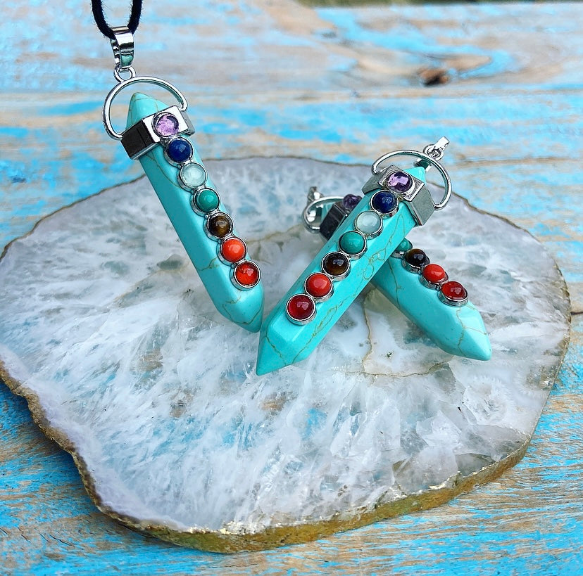 Turqueniet Chakra Hanger "Spirituele Ontwikkeling"