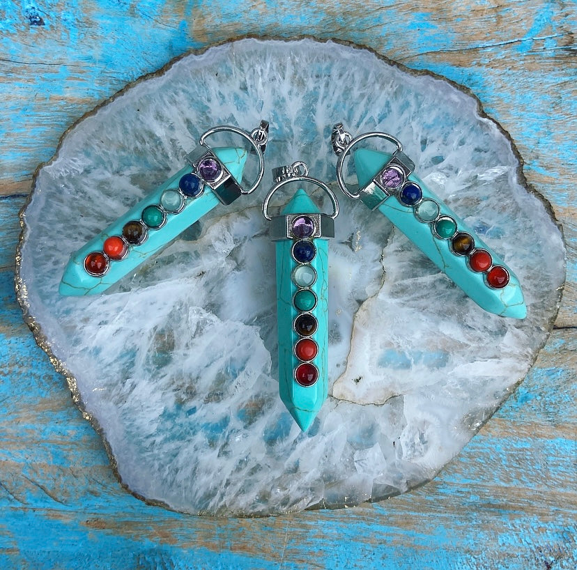 Turqueniet Chakra Hanger "Spirituele Ontwikkeling"