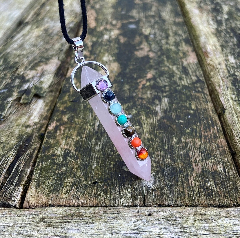 Rozenkwarts Chakra Hanger "Open je Hart"