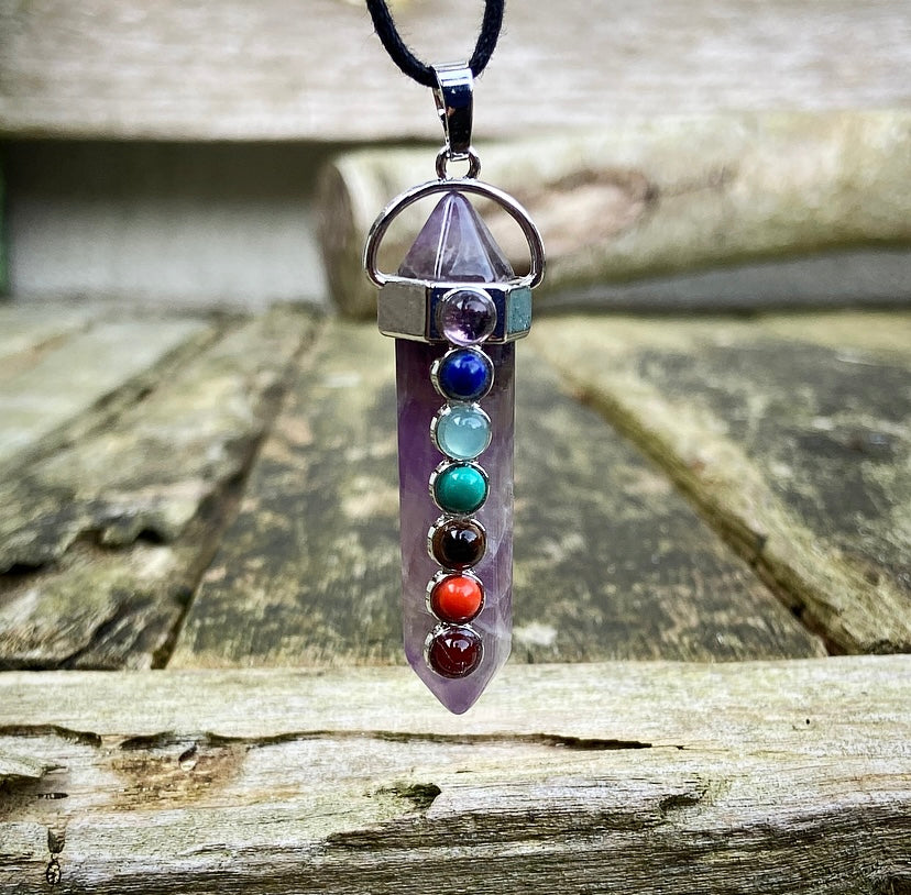 Amethist Chakra Hanger "Intuïtieve Ontwikkeling"