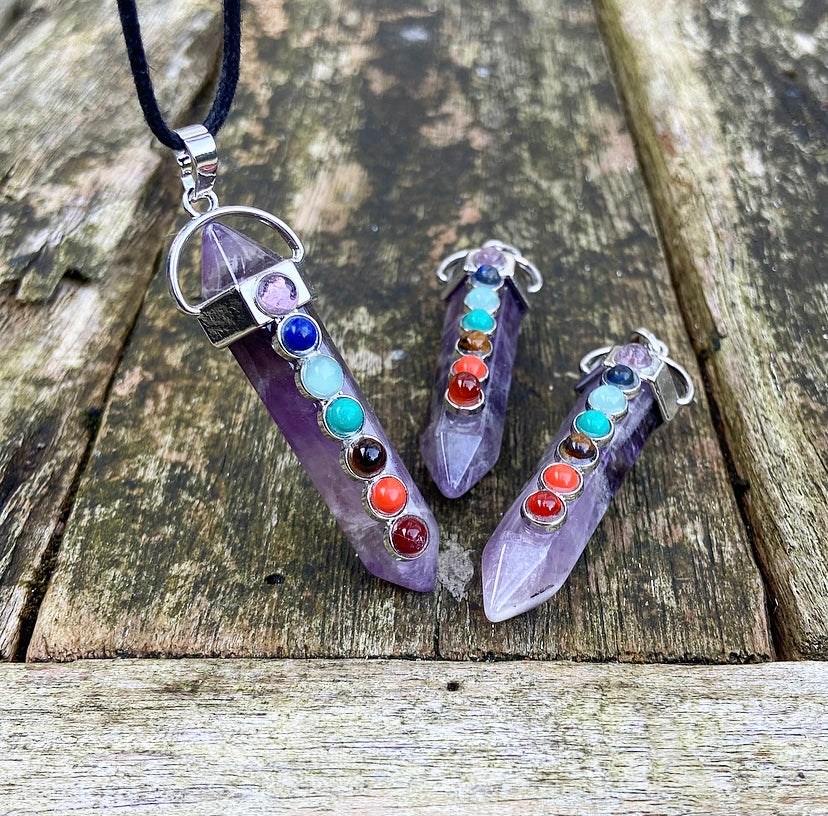Amethist Chakra Hanger "Intuïtieve Ontwikkeling"