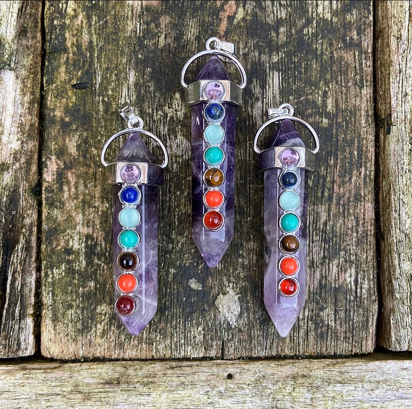 Amethist Chakra Hanger "Intuïtieve Ontwikkeling"