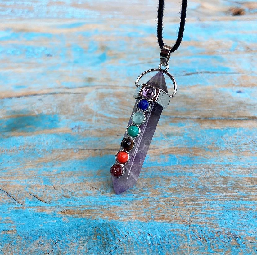 Amethist Chakra Hanger "Intuïtieve Ontwikkeling"
