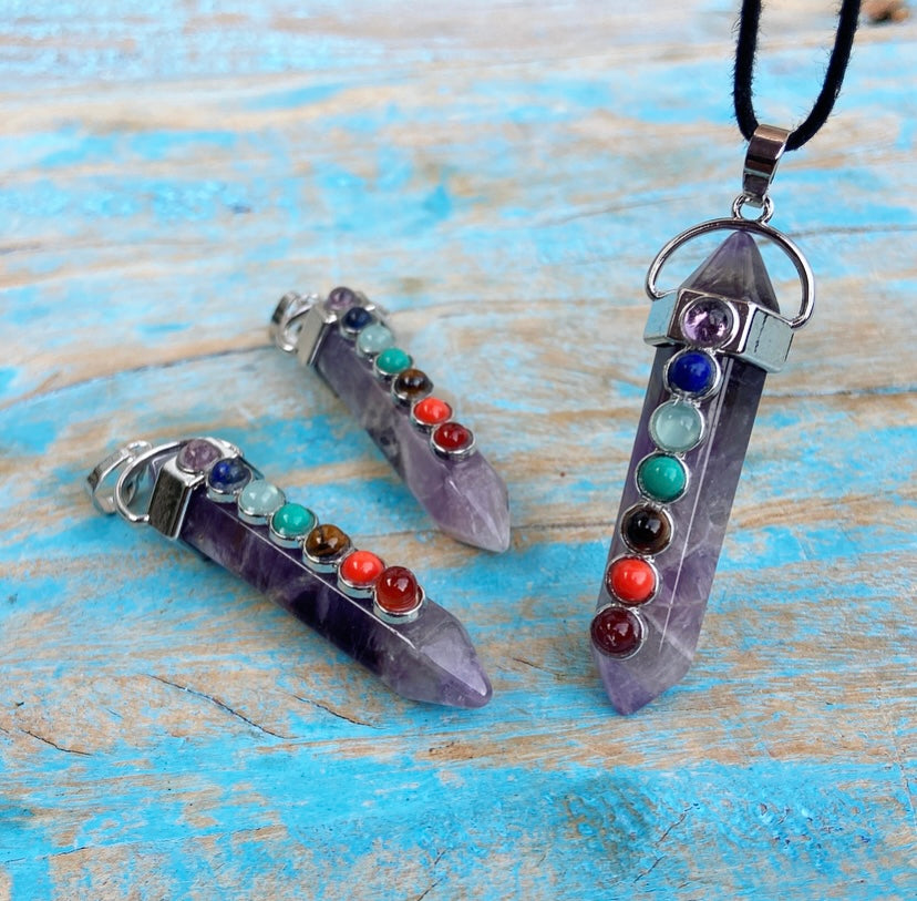 Amethist Chakra Hanger "Intuïtieve Ontwikkeling"