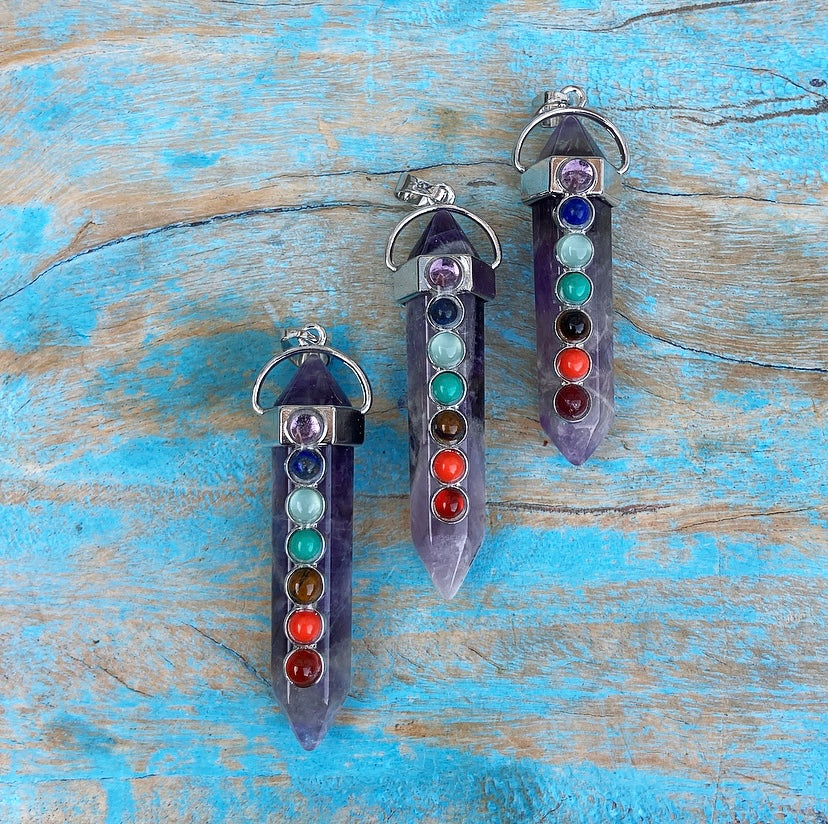 Amethist Chakra Hanger "Intuïtieve Ontwikkeling"