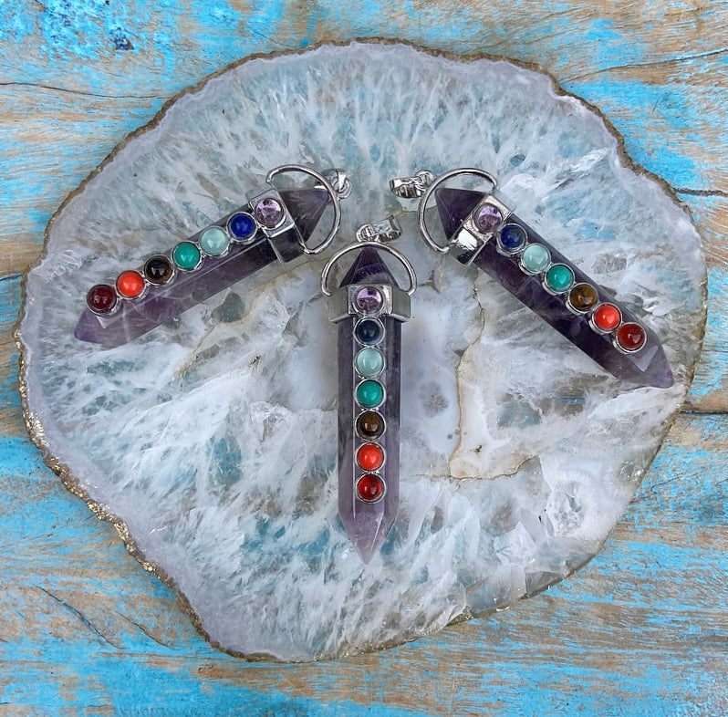 Amethist Chakra Hanger "Intuïtieve Ontwikkeling"