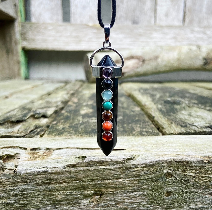 Onyx Chakra Hanger "Bevrijd jezelf van Stress"