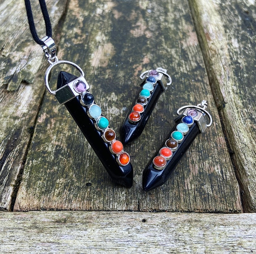 Onyx Chakra Hanger "Bevrijd jezelf van Stress"