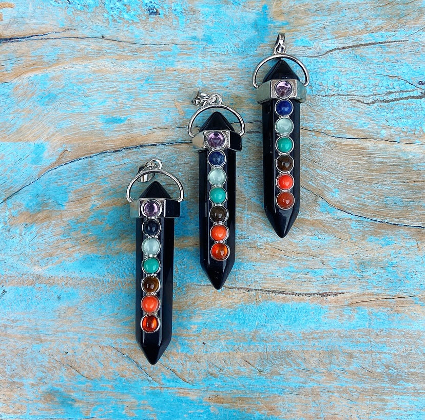 Onyx Chakra Hanger "Bevrijd jezelf van Stress"