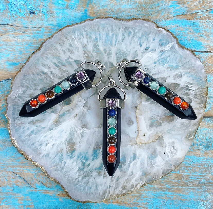 Onyx Chakra Hanger "Bevrijd jezelf van Stress"