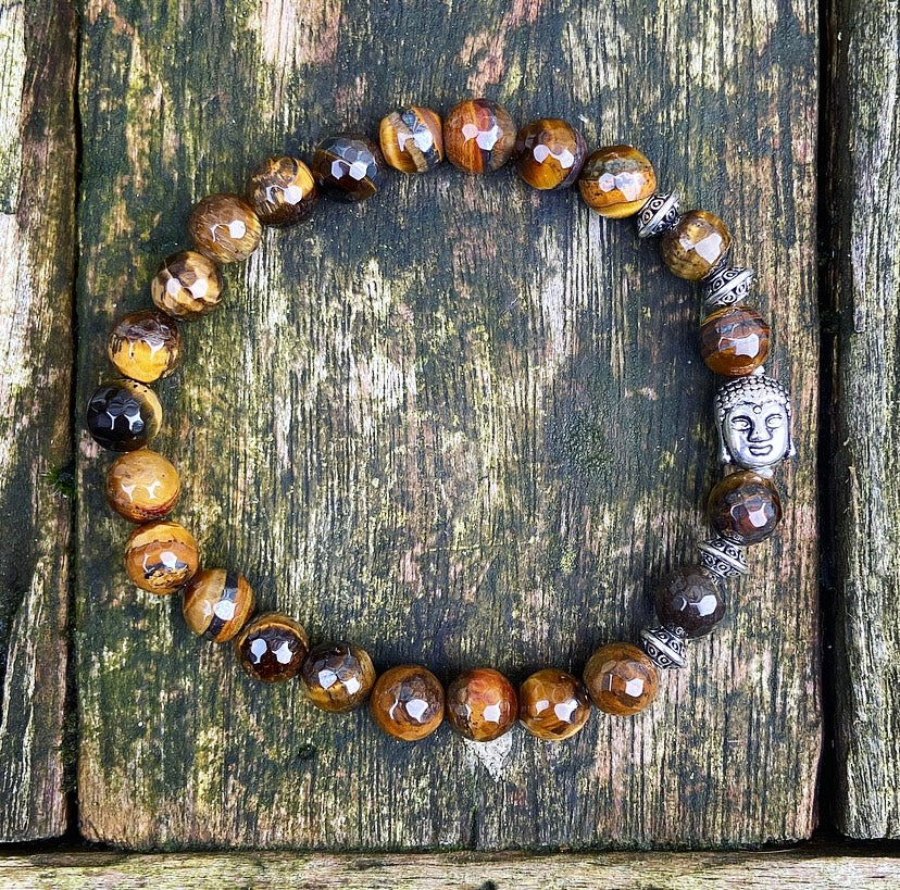 Boeddha armband tijgeroog "Bescherming"
