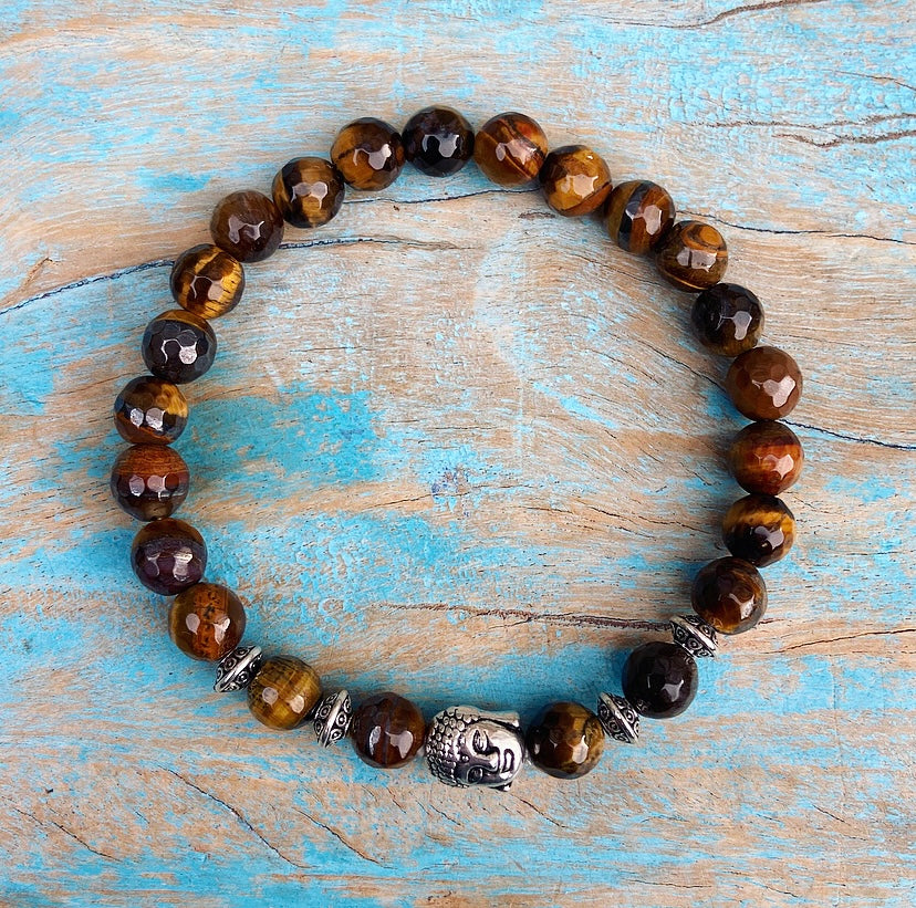 Boeddha armband tijgeroog "Bescherming"
