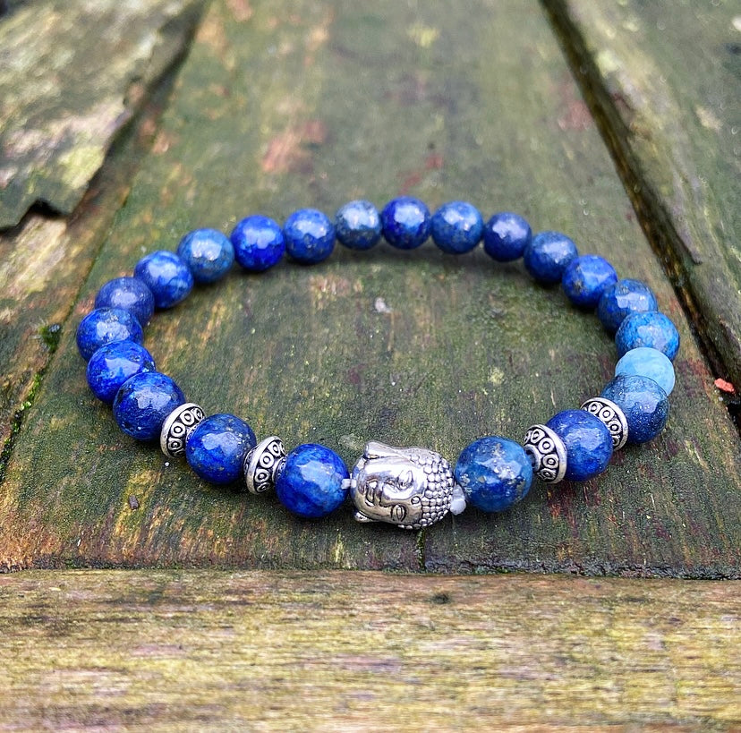 Buddha bracelet lapis "Self-confidence"