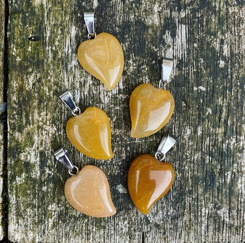 Yellow Jade Pendant "Solar Plexus"