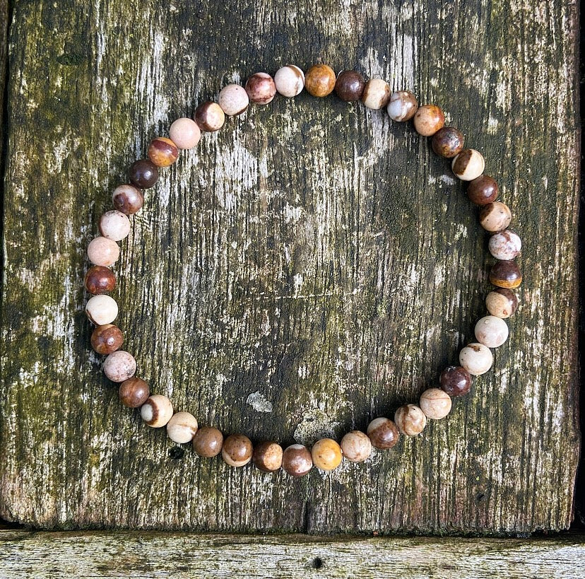 Aragonite bracelet "Akasha Chronicles"