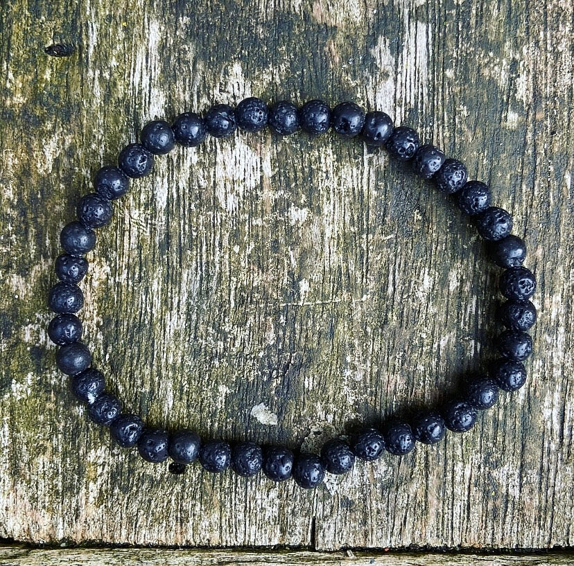 Lava stone bracelet "I'm going for it!"