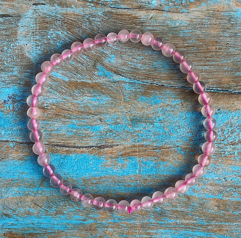 Rozenkwarts armbandje "Open je Hart"