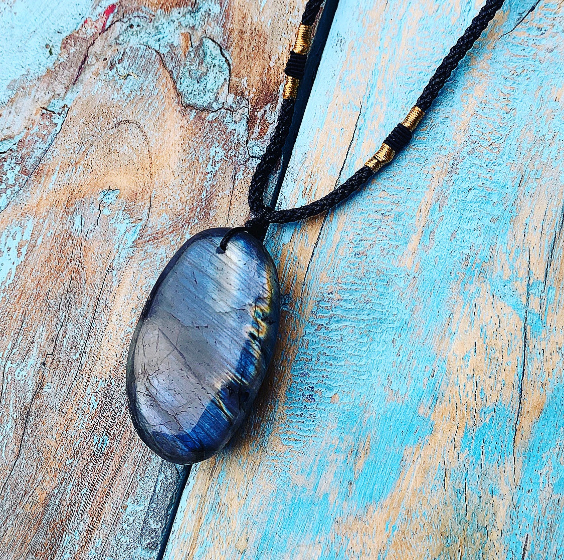 Spectrolite Labradorite pendant "Spectrum of Spiritual Power"