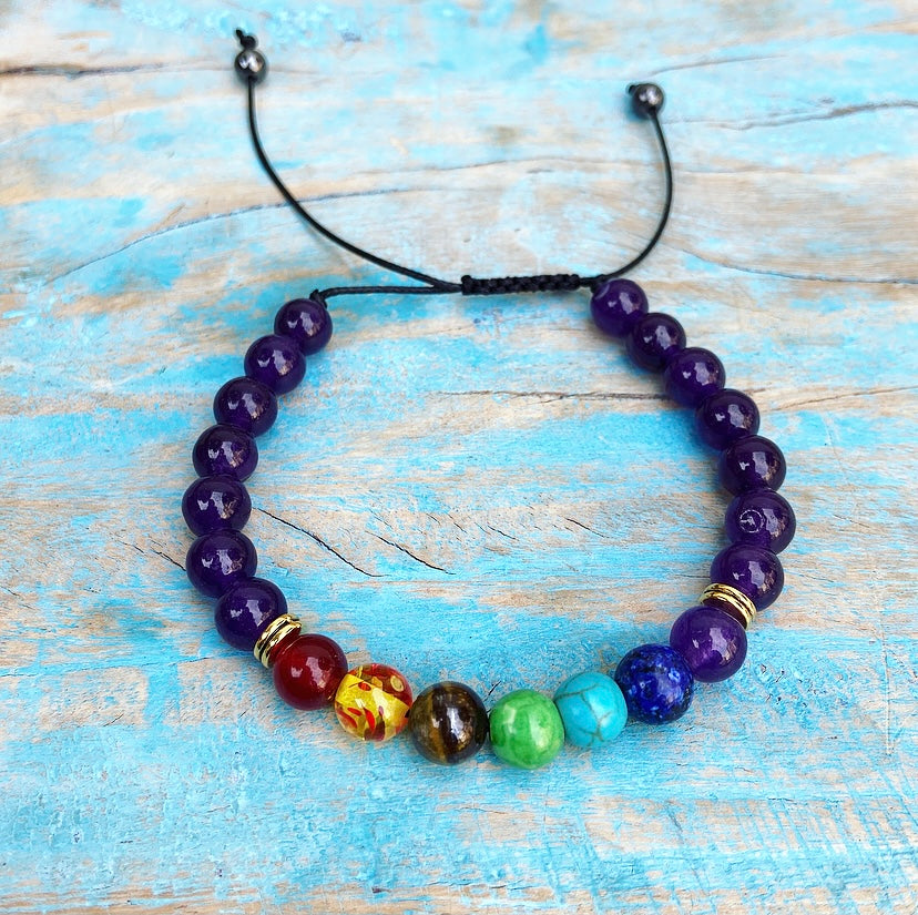 Copy of Chakra Armband Amethist "Durf te Dromen"