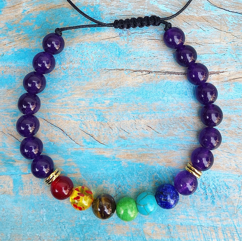 Copy of Chakra Armband Amethist "Durf te Dromen"