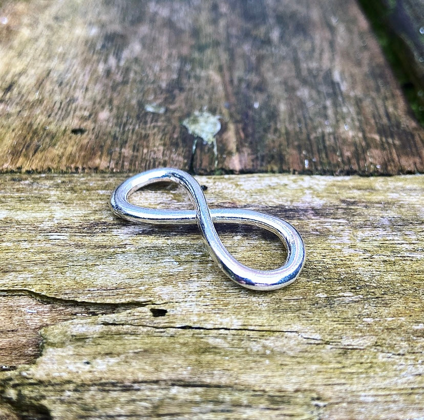 Zilveren Infinity met Maansteen ketting "To The Moon And Back"