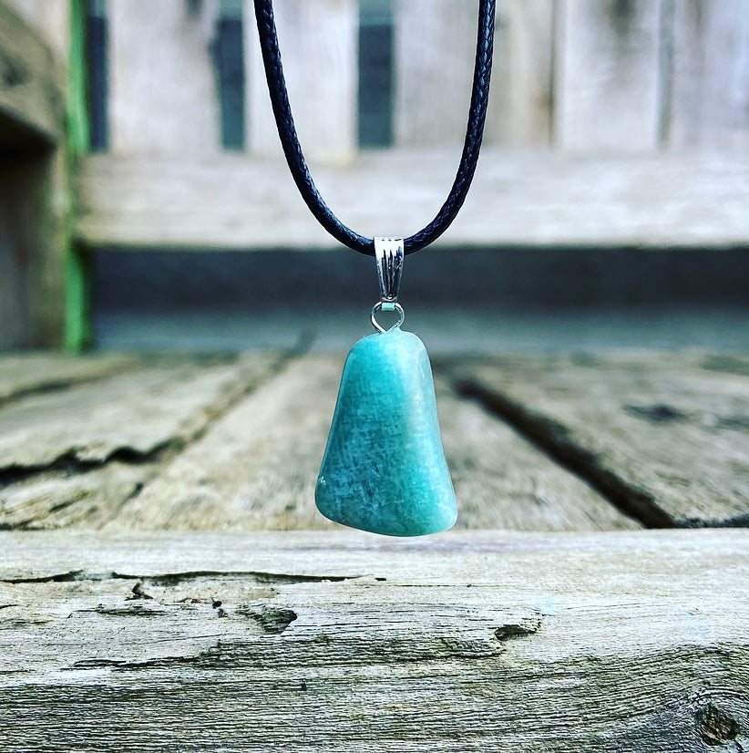 Amazonite pendant "Hope & recovery"