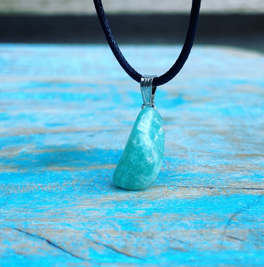 Amazonite pendant "Hope & recovery"