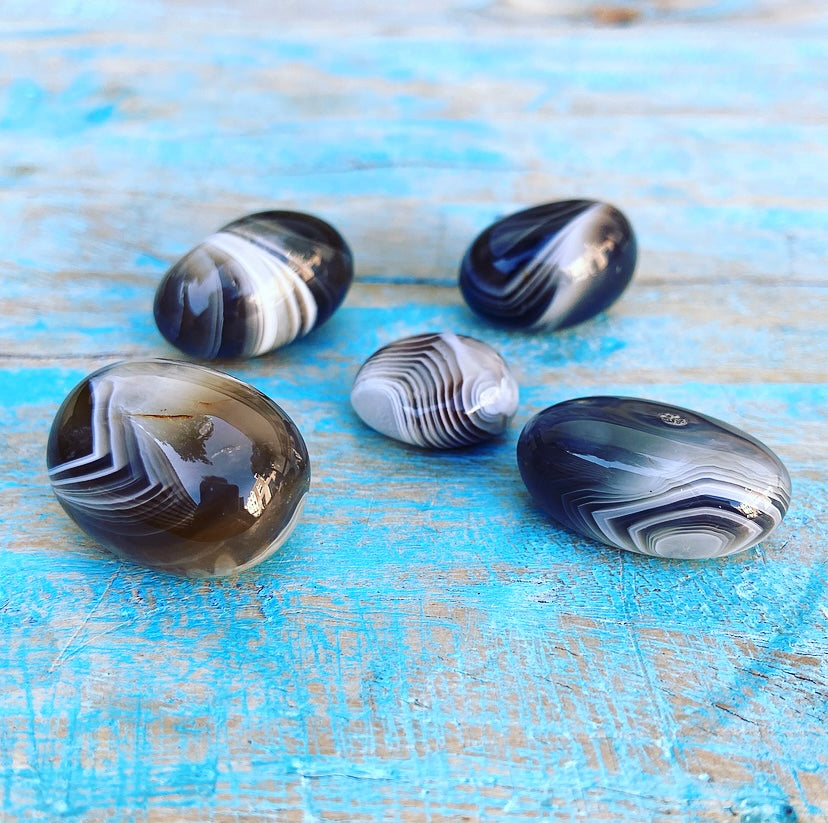 Botswana Agate Tumbled Stone "Calmness & Trust"